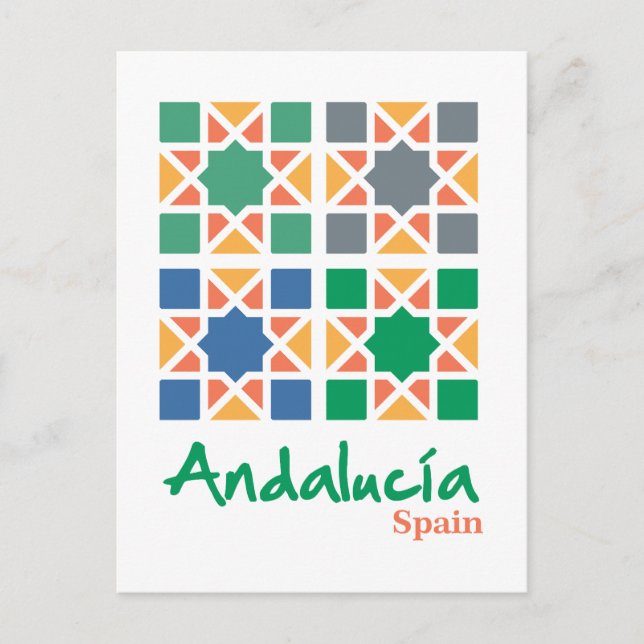 Cartão Postal Azulejos Andaluzes 4 (Frente)