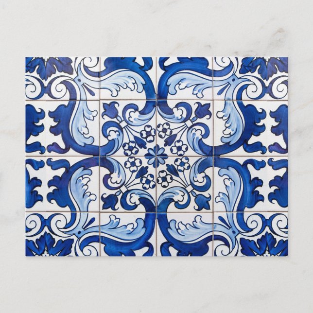 Cartão Postal Azulejos Azulejo Portugueses Glazados (Frente)