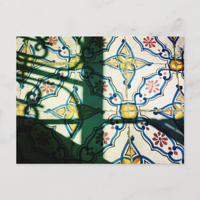 Cartão Postal Azulejos de cerâmica tunisinos (Frente)