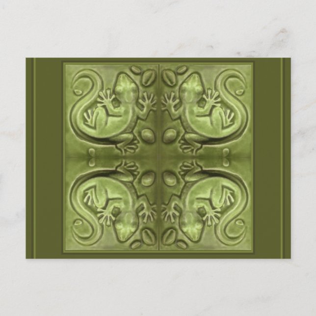 Cartão Postal Azulejos de Lagarto da Boa Sorte (Frente)