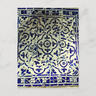 Cartão Postal Azulejos do mosaico Guell Park Barcelona