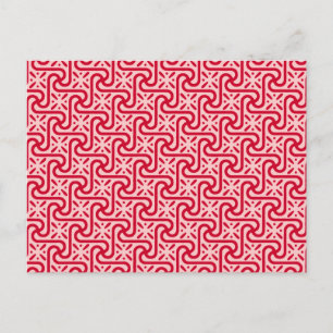 Cartão Postal Azulejos egípcios, profundas e rosas claro