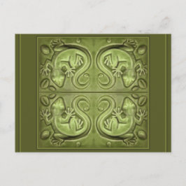 Cartão Postal Azulejos Fortune Lizard