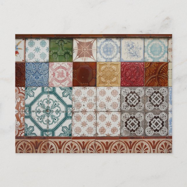 Cartão Postal Azulejos Portugueses (Frente)