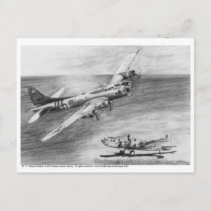 Cartão Postal (B-17) Fortaleza Voadora