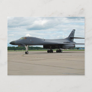 Cartão Postal B-1B Lancer Bomber em Terra