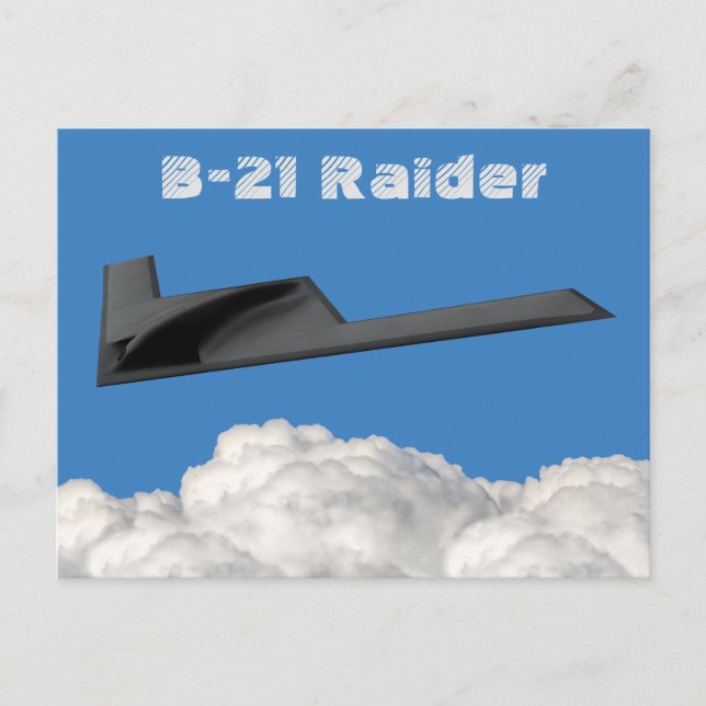 Cartão Postal B-21 Bombeiro Furtivo Raider (Frente)