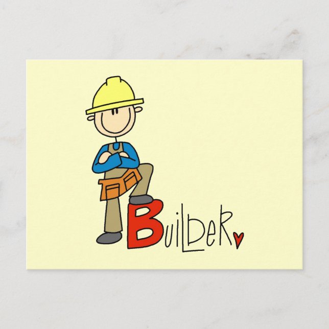 Cartão Postal B é para Construtor (Frente)