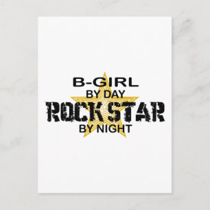 Cartão Postal B-Girl Rock Star por Noite