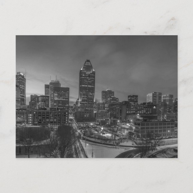 Cartão Postal B&W Montreal (Frente)
