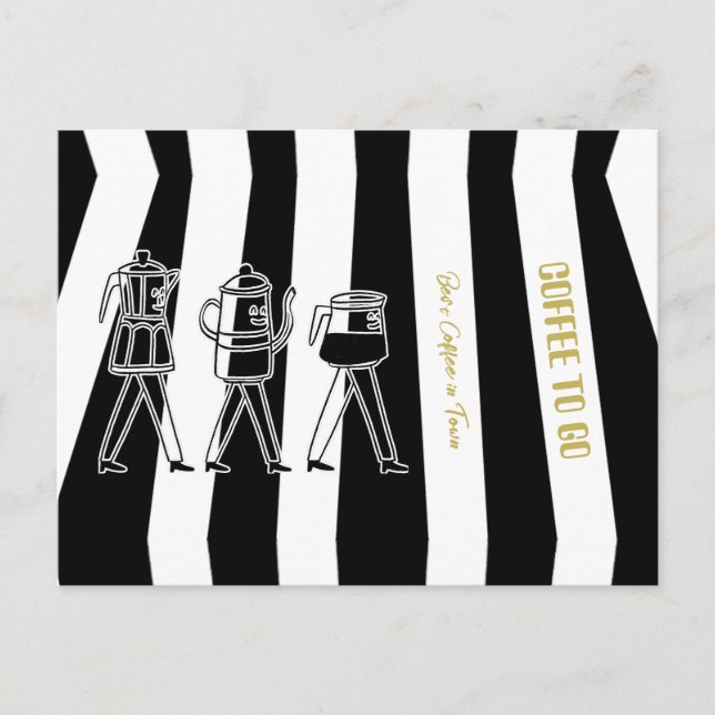 Cartão Postal B & W Três Cafeeiros Flocos De Café (Frente)