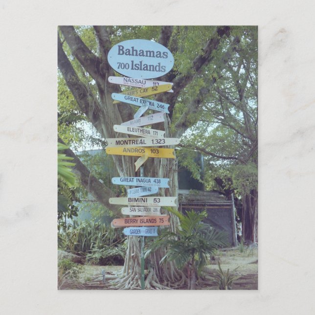 Cartão Postal Baamas (Frente)