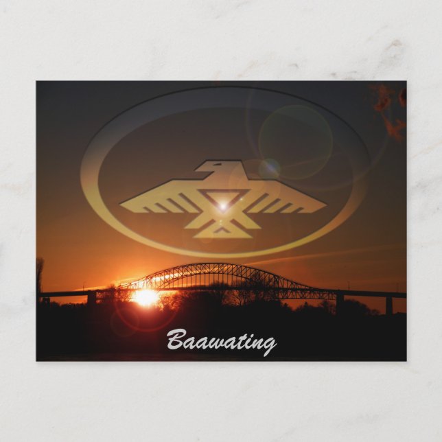 Cartão Postal Baawing à noite (Frente)