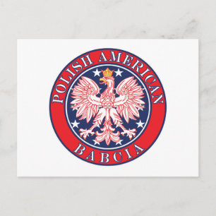 Cartão Postal Babcia polonesa americana