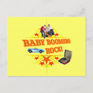 Cartão Postal Baby Boomers Rock