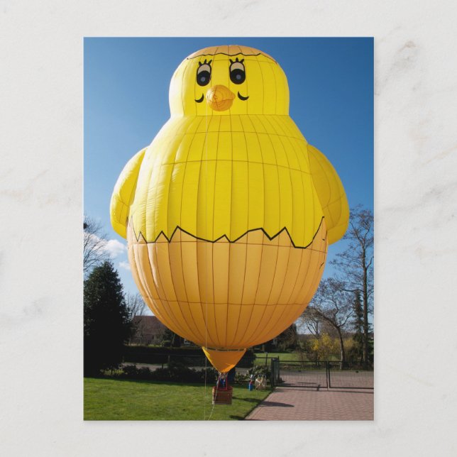 Cartão Postal Baby Chicken Balloon (Frente)