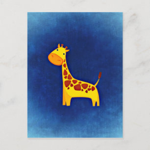 Cartão Postal Baby Giraffe