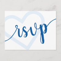 Baby Heart | Cerulean Blue Classic Flourish RSVP