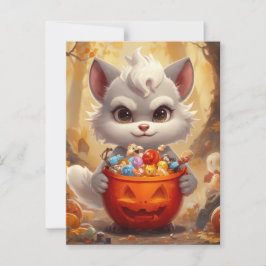 Cartão Postal Baby Holiday Wolf