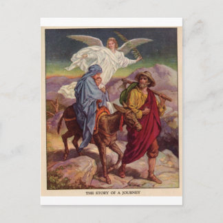 Cartão Postal Baby Jesus a caminho do Egito
