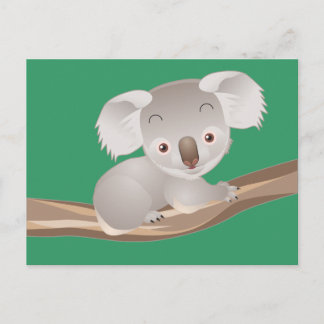 Cartão Postal Baby Koala
