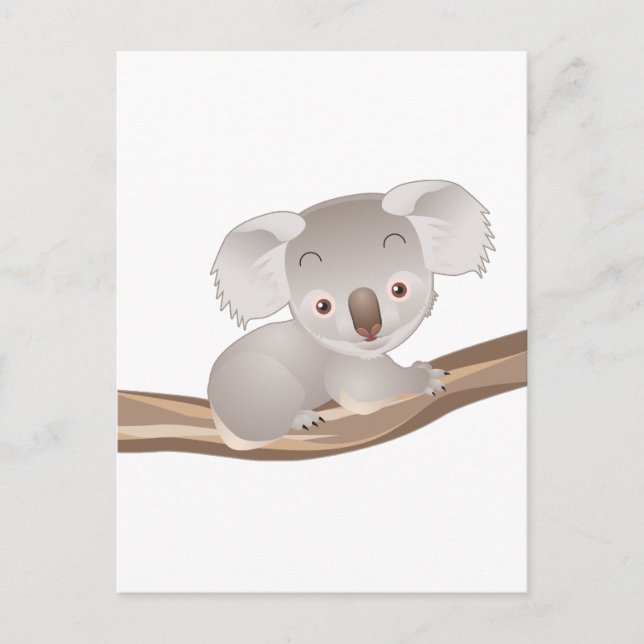 Cartão Postal Baby Koala (Frente)