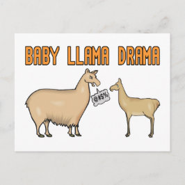 Cartão Postal Baby Llama Drama
