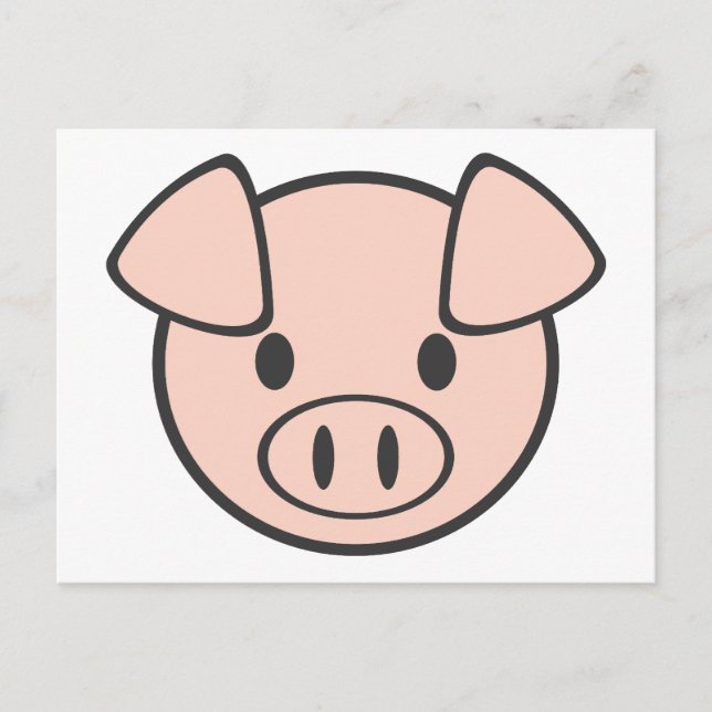 Cartão Postal Baby Pig (Frente)
