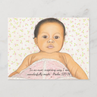 Cartão Postal Baby Pink Blanket~ Maravilhosamente Fez Cartão-Pos