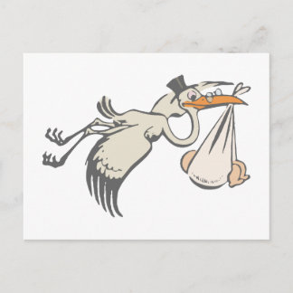 Cartão Postal Baby Storch Klapperstorch storch