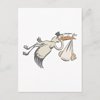 Cartão Postal Baby Storch Klapperstorch storch