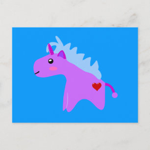 Cartão Postal Baby Unicorn