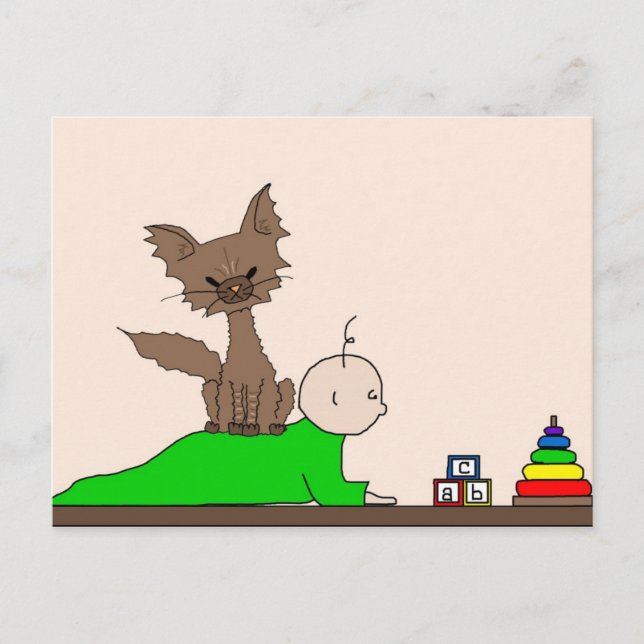 Cartão Postal Babysitter - Pimenta o Gato (Conheça os Homens) (Frente)