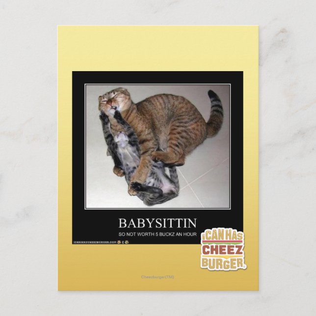 Cartão Postal Babysittin (Frente)