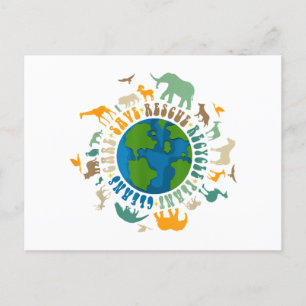 Cartão Postal Bacalhau Retro Salve Abelhas Salvando Animais Reci