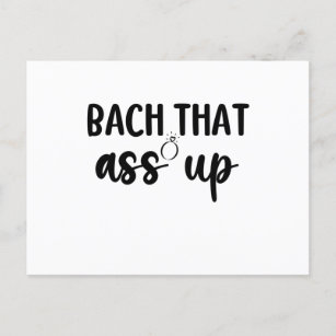 Cartão Postal Bach It As Up - Bachelorette Bonita
