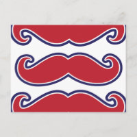 Bacia do bigode - Vermelho, Branco e Azul