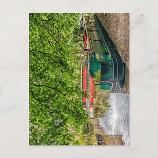 Cartão Postal Bacia do Canal de Uppermill, Oldham (Frente)