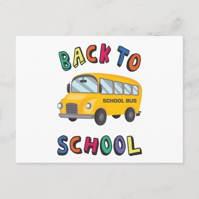Cartão Postal Back to school postcard (Frente)