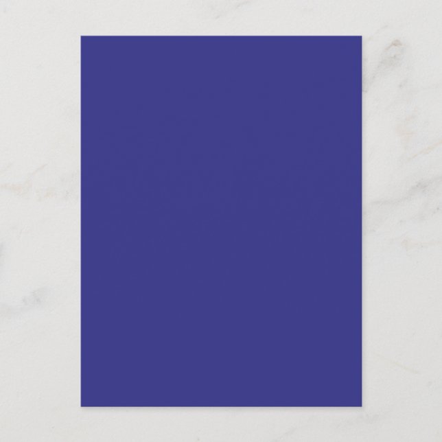 Cartão Postal Background Color - Royal Blue (Frente)