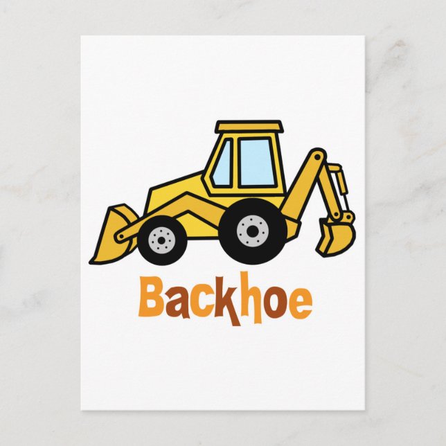 Cartão Postal Backhoe (Frente)