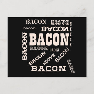 Cartão Postal Bacon Bacon Bacon