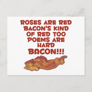 Cartão Postal Bacon Poem