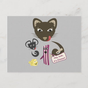 Cartão Postal Bacon une amigos e inimigos