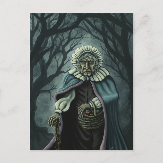 Cartão Postal bad apples fantasy art postcard (Frente)