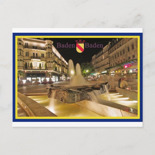 Cartão Postal Baden-Baden Ansichtskarte (Frente)