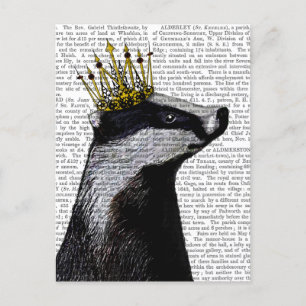 Cartão Postal Badger King