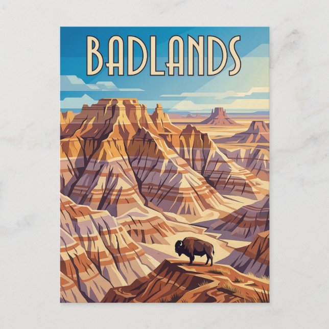 Cartão Postal Badlands (Frente)