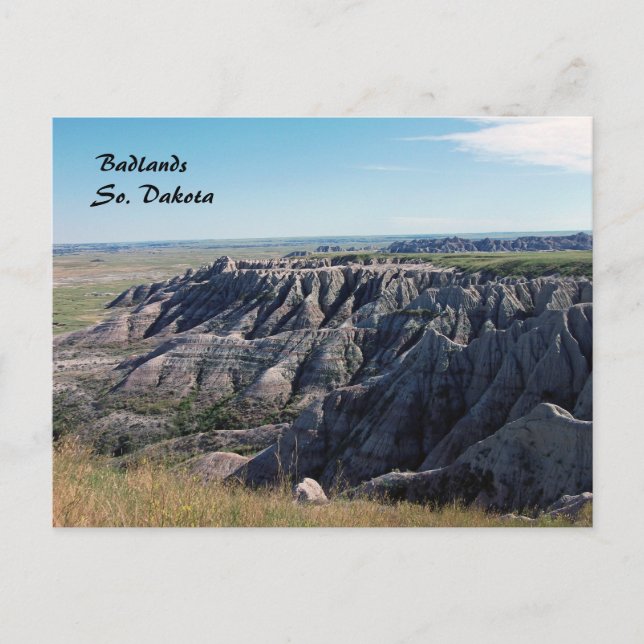 Cartão Postal Badlands, South Dakota (Frente)