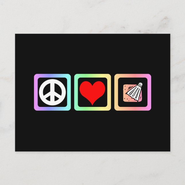 Cartão Postal Badminton (Frente)